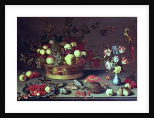 A Basket of Grapes and other Fruit by Balthasar van der Ast