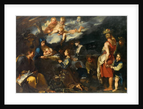 Adoration of the Child with Saint Luke, c.1700 by Carlo Donelli