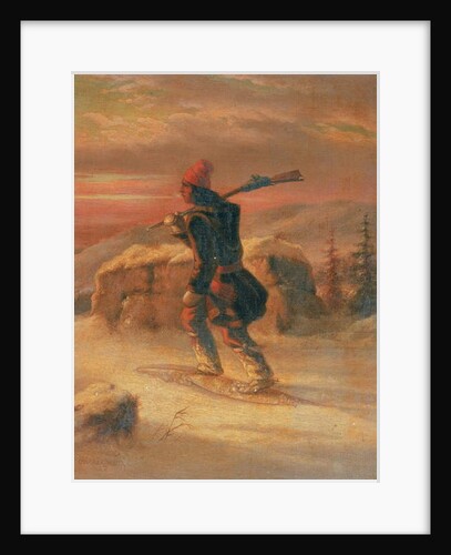Indian Hunter in the Snow by Cornelius Krieghoff