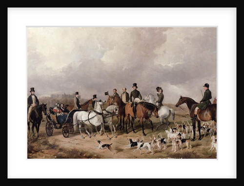 Meet of the Prince Consort's Harriers at Windsor in the Great Park, 1845 by Henry Barraud
