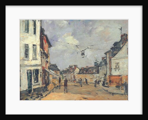 Fervaques, La Rue Principale, c.1877-81 by Eugene Louis Boudin