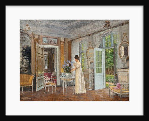 Arranging Summer Blooms, 1899 by Adolf Heinrich Hansen