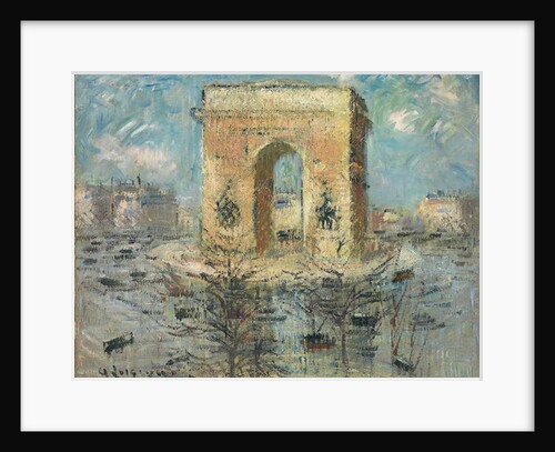 L'Arc de Triomphe, La Place de l'Etoile, 1929 by Gustave Loiseau