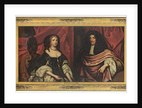 Double portrait of King Charles II and Catherine of Braganza, c.1665 ( by English School