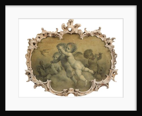Putti disporting by Francois (circle of) Boucher