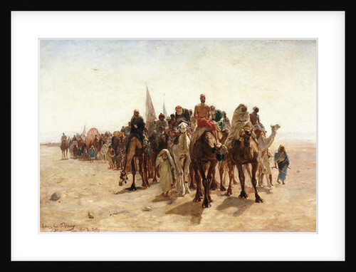 Pilgrims Going to Mecca; Pelerins allant a la Mecque, 1890 by Louis Comfort Tiffany