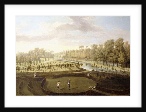 A View of Chiswick Gardens, Richmond, from across the New Gardens towards the Bagnio, c.1729-31 by Pieter Andreas Rysbrack