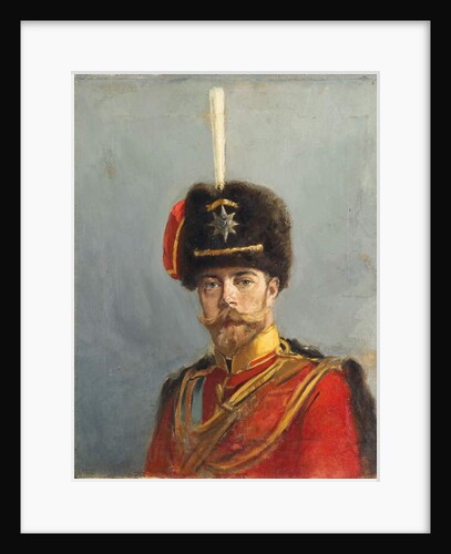 Study for a Portrait of Emperor Nicholas II, Chief of the Guard Hussar Regiment, c.1908 by Alexander Vladimirovich Makovsky
