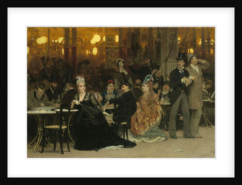 A Parisian Cafe, 1875 by Ilya Efimovich Repin