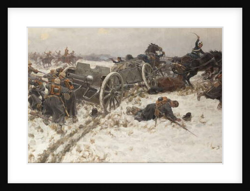 Military Skirmish, 1915 by Alexander Alexeyevich Alexeyev