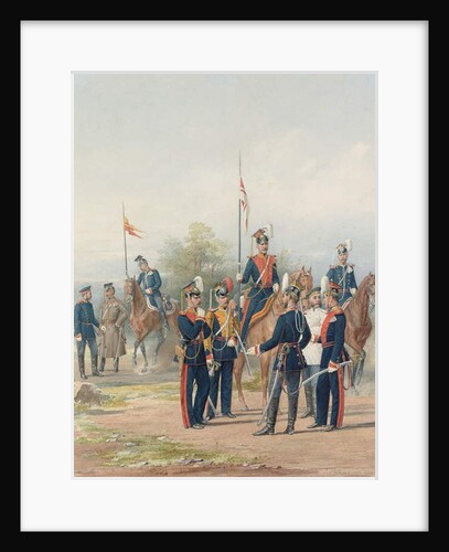 A Group of Officers and Soldiers from the Life Guard Lancer Regiments of His and Her Majesties, 1873 by Petr Balashov