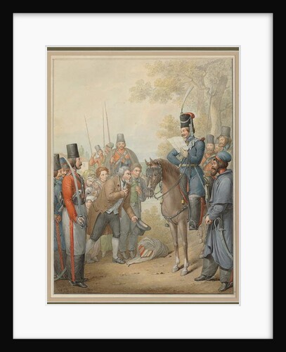 Russian Cossacks and a Supplicant by Georg Emanuel Opitz