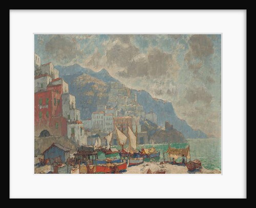 View of Amalfi in the Morning Light, by Konstantin Ivanovich Gorbatov