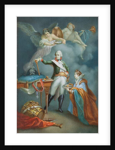 Major General Aleksandr Vassil'evich Suvorov in Uniform, Surmounted by Allegorical Figures of Victory, 1772 by Francesco Gallimberti
