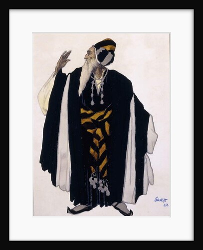 Costume design for a Jewish Elder for the drama 'Judith', 1922 by Leon Bakst