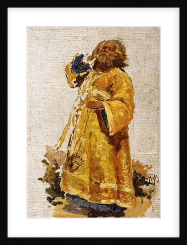 Study of the Deacon for the painting 'The Religious Procession in the Province of Kursk' by Ilya Efimovich Repin