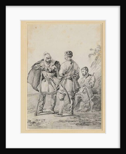 Three Caucasian Men in Conversation by Alexander Orlowski