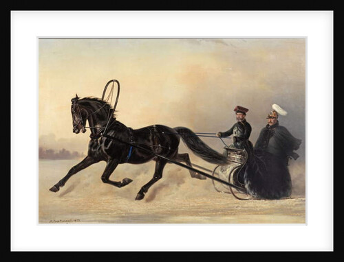 Emperor Nicholas I on a Winter Outing, 1853 by Nikolai Egorevich Sverchkov