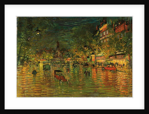 Place de la Republique, Paris by Konstantin Alekseevich Korovin