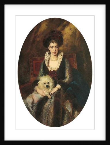 Portrait of the artist's wife, Maria Alekseevna Makovskaya, by Konstantin Egorovich Makovsky