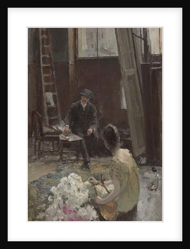 In the Artist's Studio by Konstantin Alekseevich Korovin
