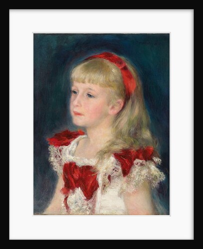 Mademoiselle Grimprel with a Red Ribbon, 1880 by Pierre Auguste Renoir