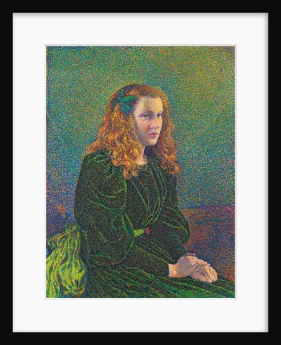 Young Woman in Green Dress, 1893 by Theo van Rysselberghe