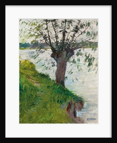 Willow by the River; Saule au bord de la riviere, c. 1891 by Gustave Caillebotte
