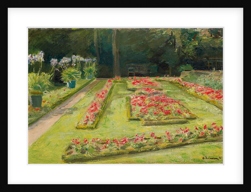 The Flower Terrace in the Wannsee Garden, 1921 by Max Liebermann