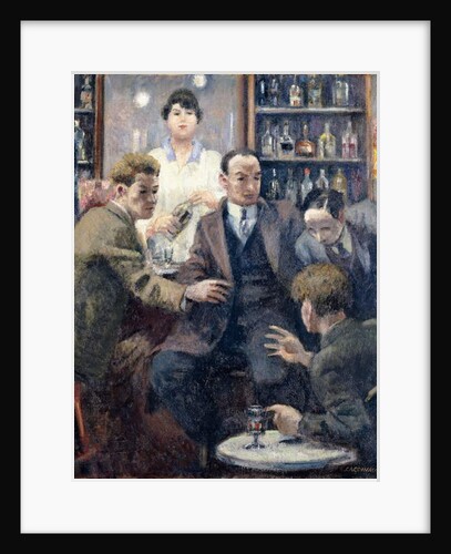 Discussion in a Bar, 1932 by Emil Cardinaux
