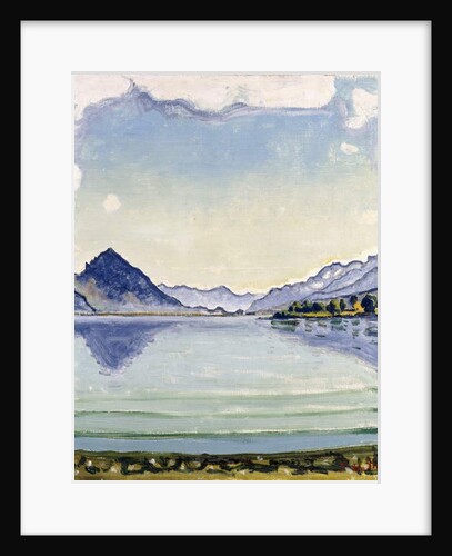 Thunersee at Leissingen, 1909 by Ferdinand Hodler
