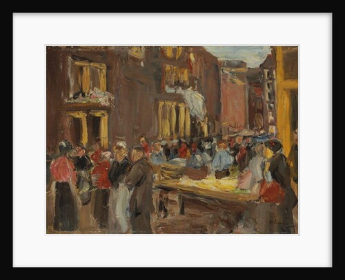 Jewish Quarter in Amsterdam; Judengasse in Amsterdam, Ecke Jodenbreestraat, 1905 by Max Liebermann