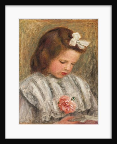 Head of a Girl; Tete de fillette, c. 1893 by Pierre Auguste Renoir