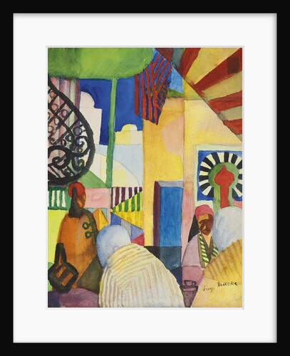 In the Bazaar, 1914 by August Macke