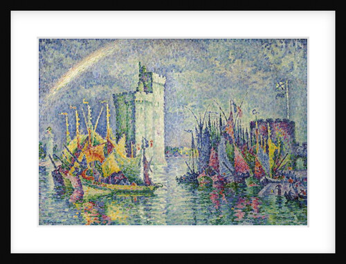 Rainbow at the Port of La Rochelle; Arc-en-ciel, La Rochelle, le Port, 1912 by Paul Signac