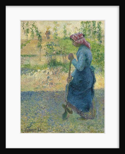 Peasant Digging; Paysanne bechant, 1882 by Camille Pissarro