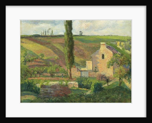 La Cote des Mathurins a l'Hermitage, Pontoise, 1876 by Camille Pissarro
