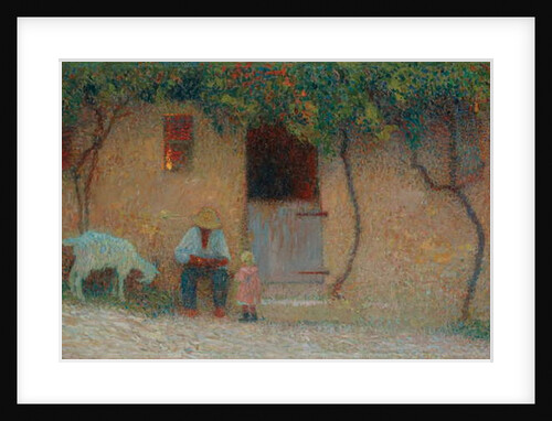 Peasant Outside His Home in Labastide-du-Vert; Paysan Devant sa Maison a Labastide-du-Vert, c.1910 by Henri Jean Guillaume Martin