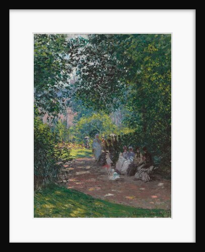 In Monceau Park, 1878 by Claude Monet