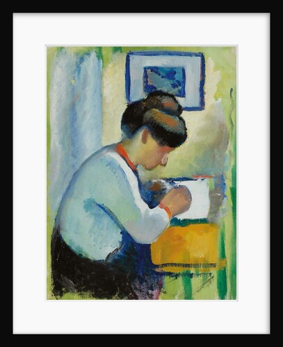 Woman Writing, 1910 by August Macke
