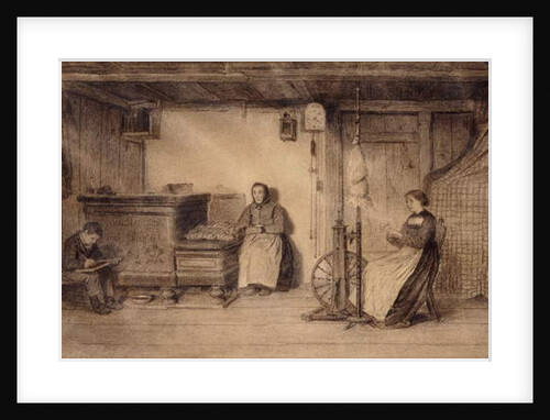 In the Farmhouse Parlour by Albert Anker