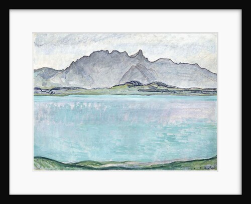Thunersee with the Stockhorn Mountains, 1910 by Ferdinand Hodler