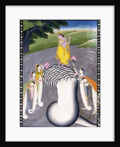 Krishna Quelling the Hydra-headed Snake, c.1790 by Giulio Carlini