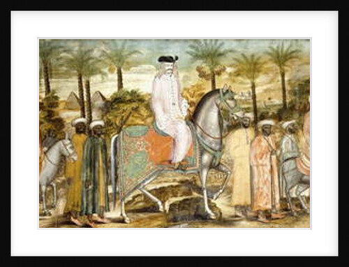 European Gentlemen in Procession of Orientals, c.1720 by Ottoman School