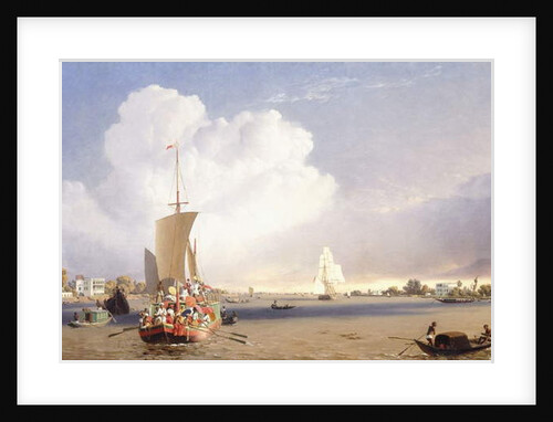 Shipping on the Hooghly River, Calcutta, 1852 by C.J. Martin