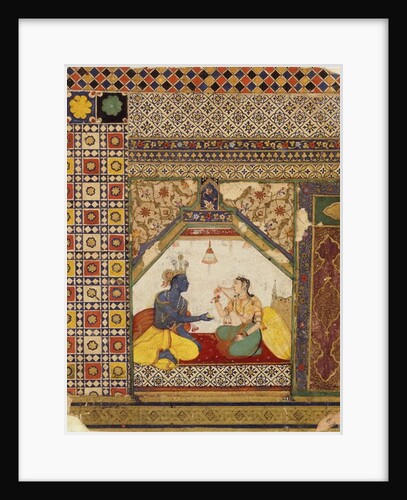 Rama Trying to Justify to Sita his Repudiation of her, c.1595 by Mughal School