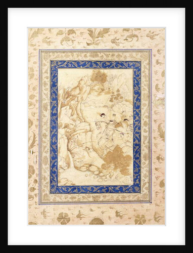 Hunting Scene, c. 1660-80 by Mughal School