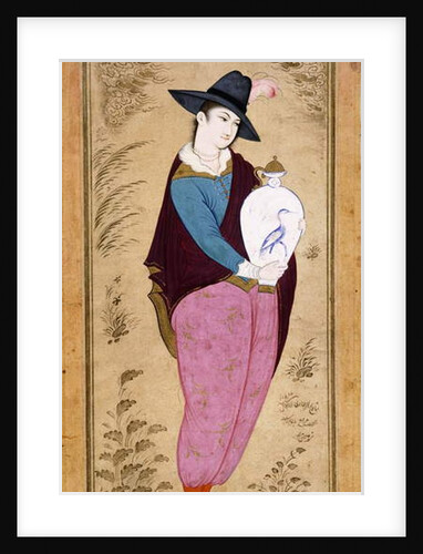 Portrait of a European Youth, 1673 by Muin Musavvir