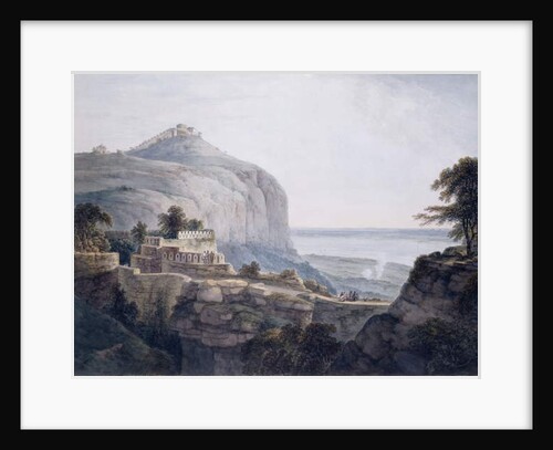 The North West View of Rohtasgarh, Bihar, by Thomas & William (1769-1837) Daniell