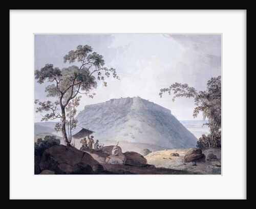 The South East View of Bijaigarh, Uttar Pradesh, c. 1790 by William Daniell